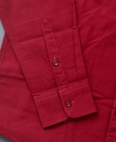 Mens Red Cotton Shirt
