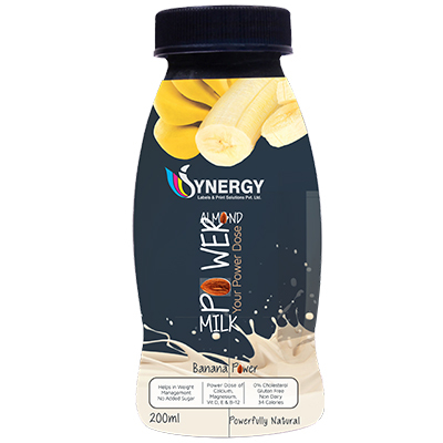 Almond Power Milk Label