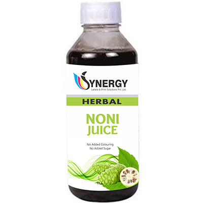 Herbal Noni Juice Label