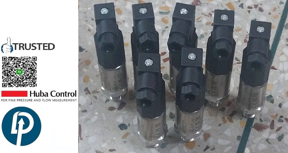 Huba Control >>Pressure Transmitter Model>> 520.930S022401 RANGE: 0-10 BAR Output 0 To 10 VDC  Relative Pressure Transmitter