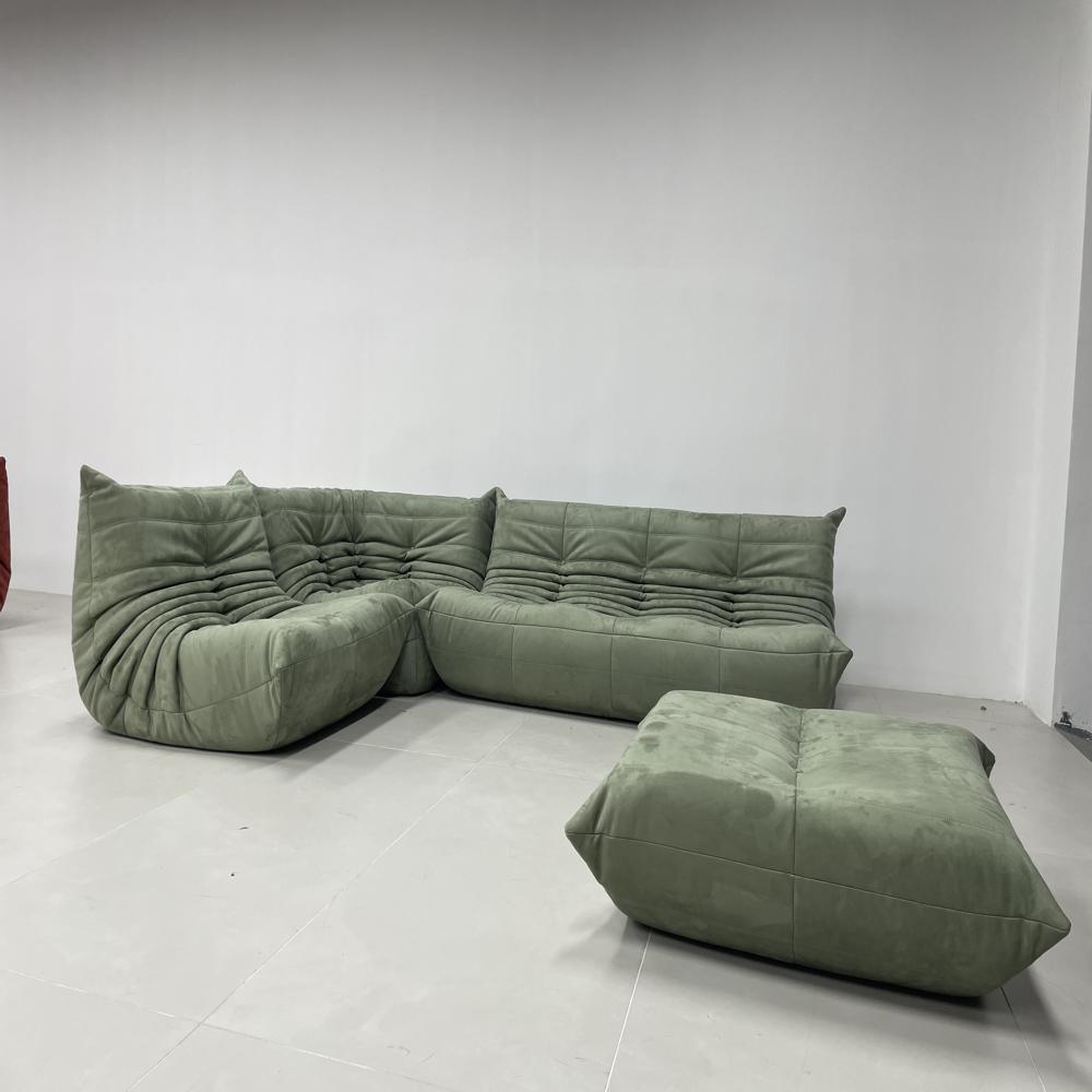 Luxury Caterpillar Togo Sofa,Modular Combination Velvet Lazy Sofa