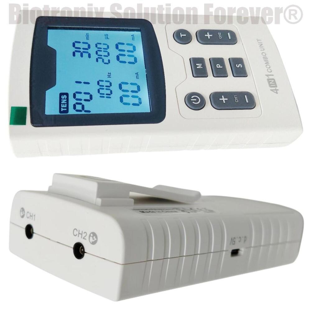 4 in 1 Electrotherapy Combo Unit TENS EMS IFT Muscle Stimulator Machine