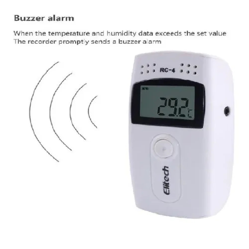Elitech Pdf Temperature Data Logger, Rc-4