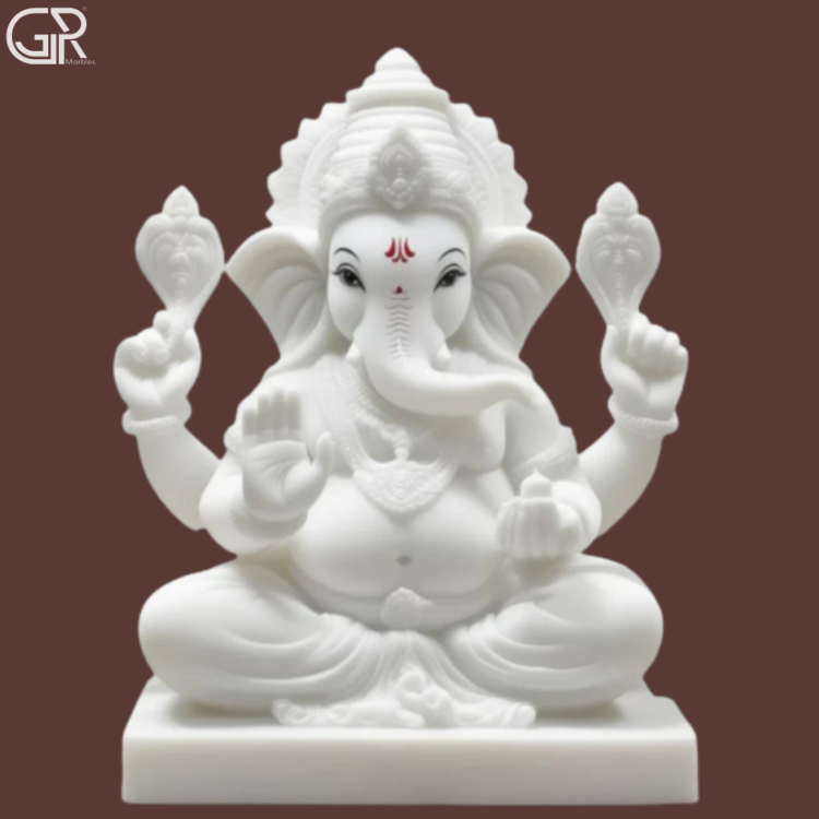 Ganpati Bappa Marble Murti