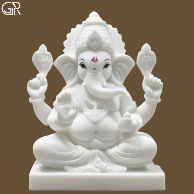 Ganpati Bappa Marble Murti