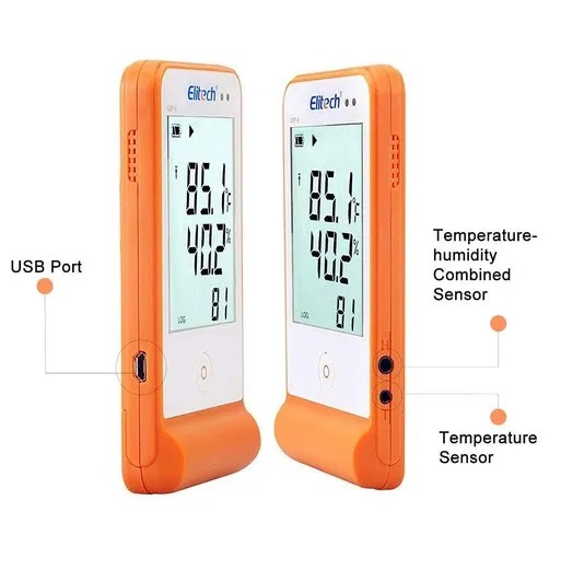 Elitech Temperature and Humidity Data Logger Recorder Humidity Sensor Probe Monitor, GSP-6