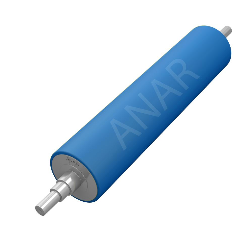 Industrial Rubber Roller - Durable Natural Rubber, 6-inch Diameter , Non-marking Surface For Optimal Performance