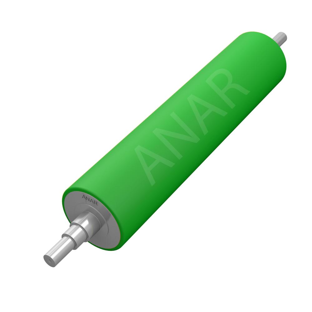 Industrial Rubber Roller - Durable Natural Rubber, 6-inch Diameter , Non-marking Surface For Optimal Performance