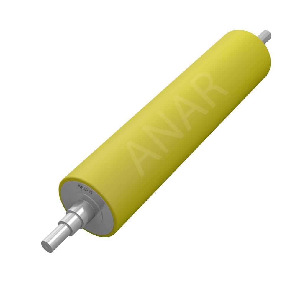 Industrial Rubber Roller - Durable Natural Rubber, 6-inch Diameter , Non-marking Surface For Optimal Performance