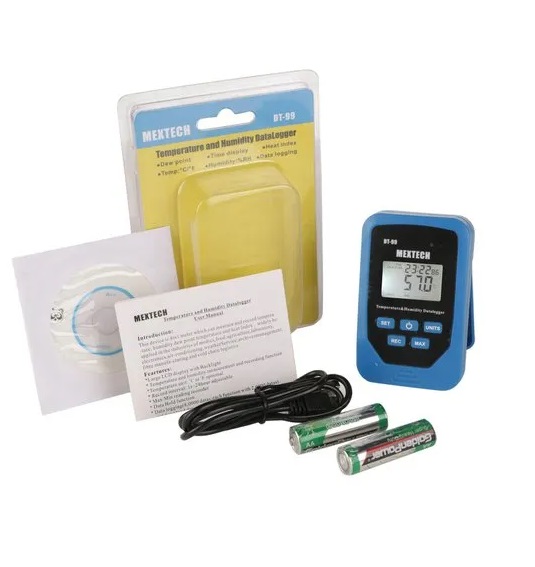 Mextech Digital Temperature Humidity Data Logger, DT-99