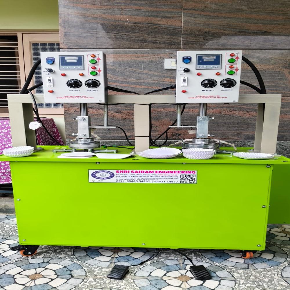 Heavy Duty Double Dye Paper Plate Making Machine