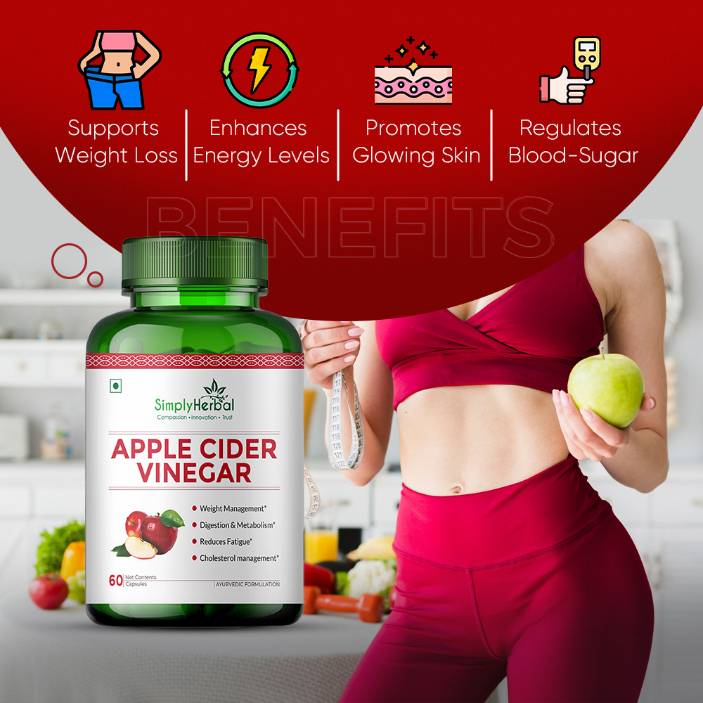Simply Herbal Organics Apple Cider Vinegar 500mg