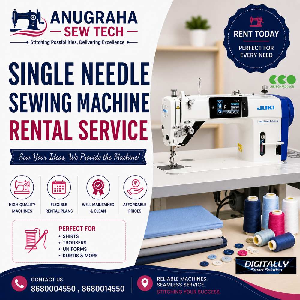 Industrial Sewing Machine On Rent