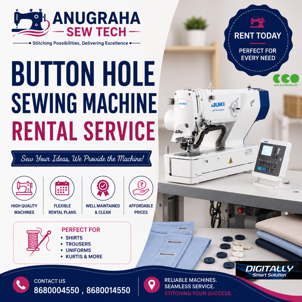 Industrial Sewing Machine For Rent