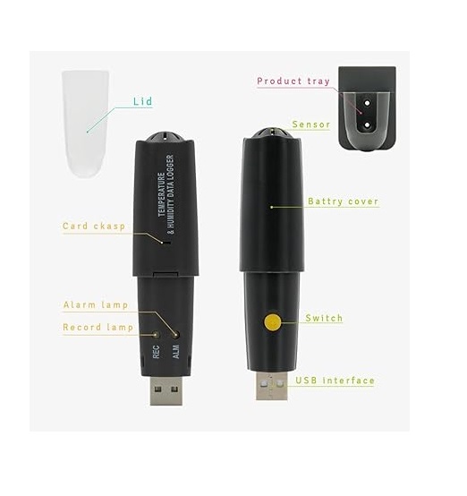 True Sense USB Temperature & Humidity Data Logger Recorder Tester Pen, HT-160