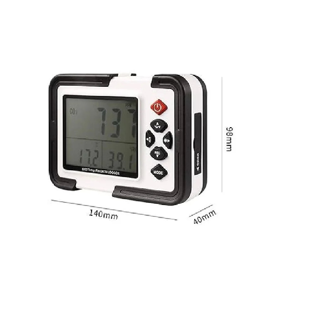 True Sense HT2000 CO2 Gas Detector Carbon Dioxide Detector CO2/Temp/RH Data Logger, HT-2000