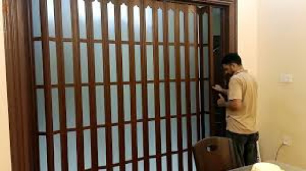 Pvc Folding Partition - Design: Accordion