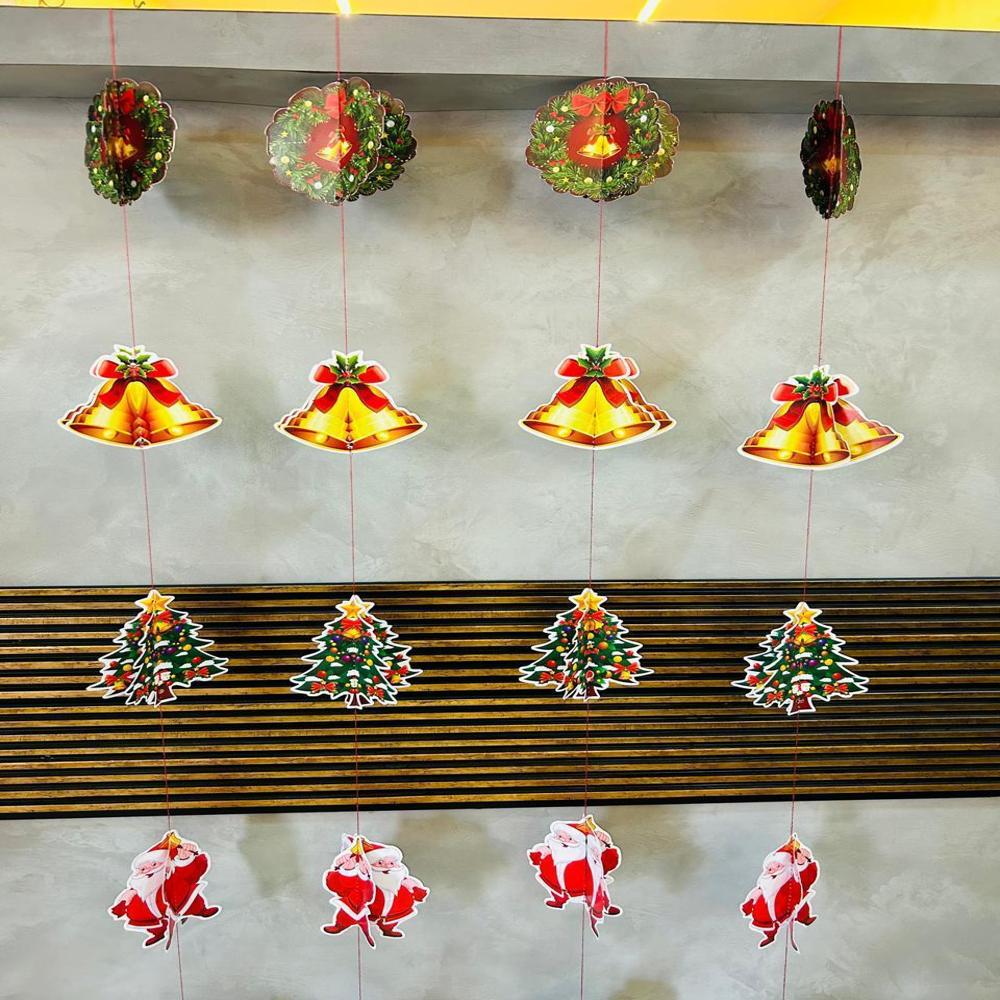 3d Mix Xmas Hanging - Color: Multi Color