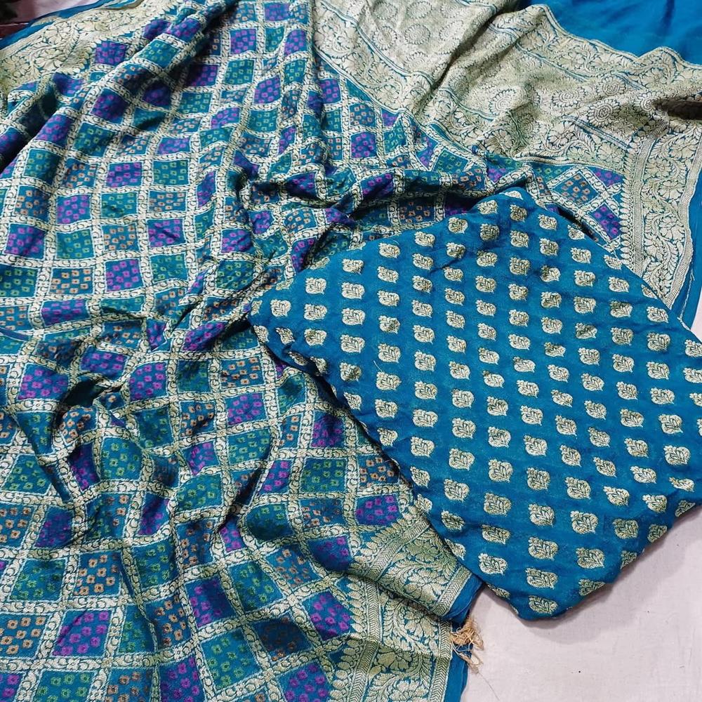 Pure khaddi chiffon dress material