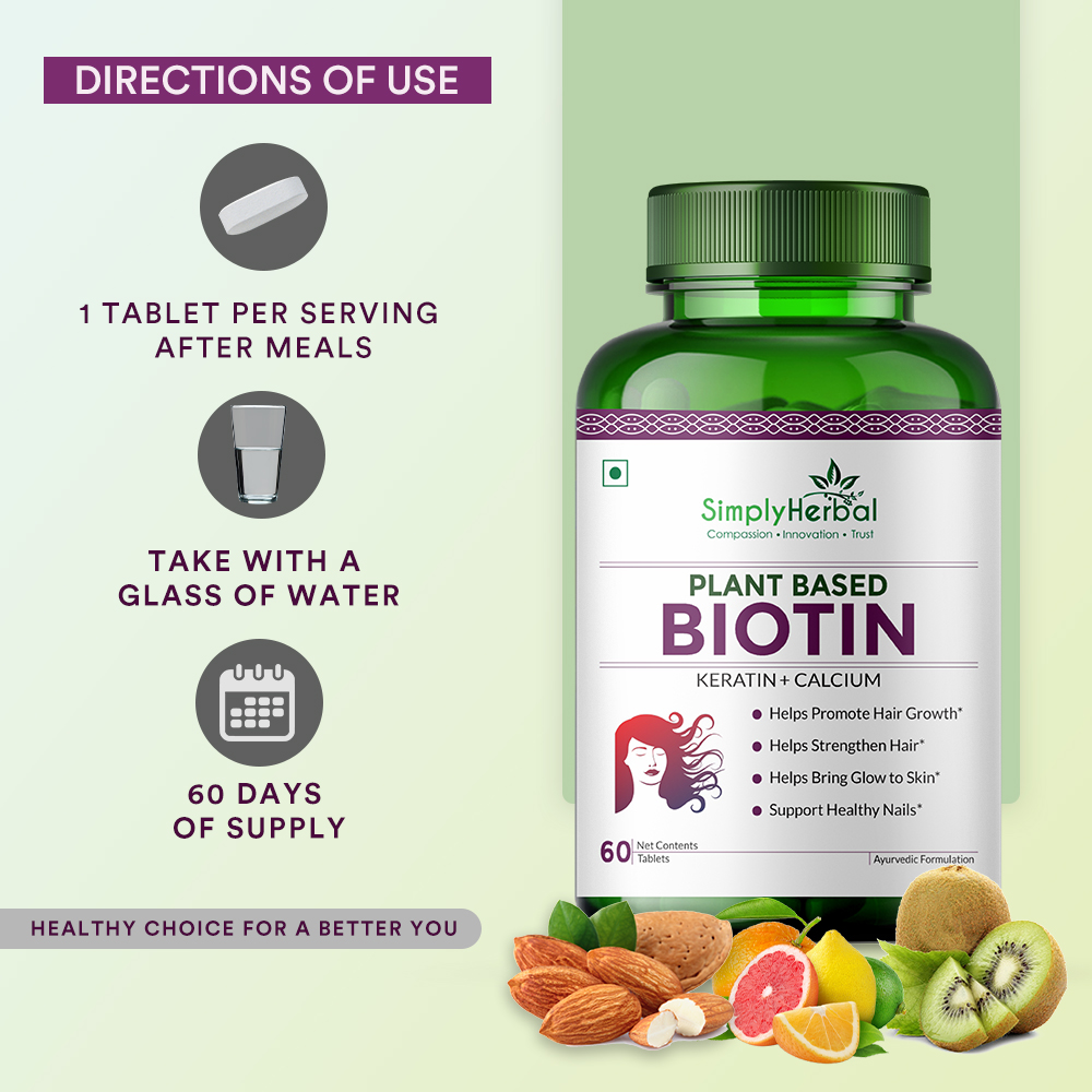Biotin Tablet - Best Before: 24 Months