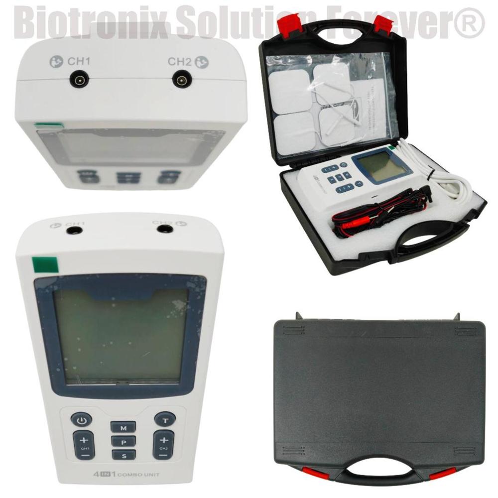 Portable 4 in 1 Physiotherapy Combo Device with TENS EMS IFT Therapy Modes