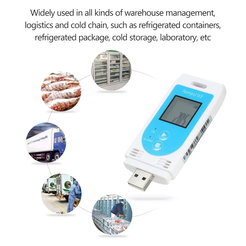 True Sense Temperature and Humidity Multiuse USB Data Logger, TempU03