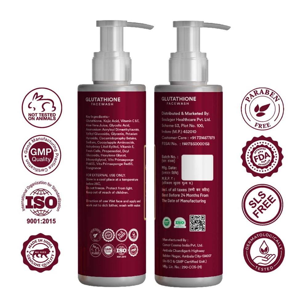 Glutathione facewash