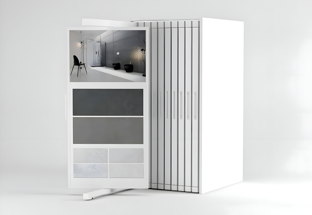 PULL PUSH AND ROTATE DISPLAY RACK