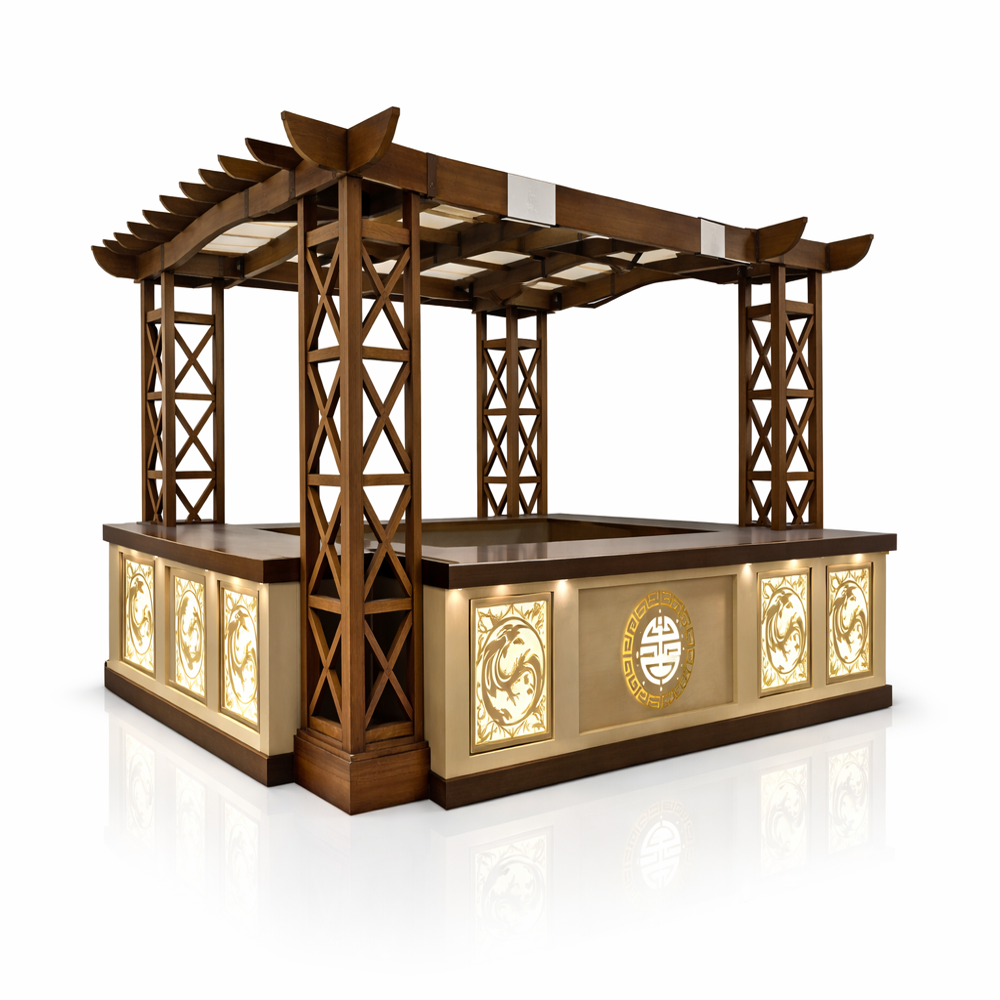 Signature Palace Dining Showcase Wedding Counter - Color: White