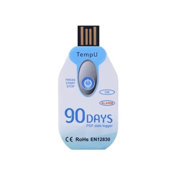 True Sense 90 Days Temperature Data Logger Disposable Temperature Recorder, TempU02-90