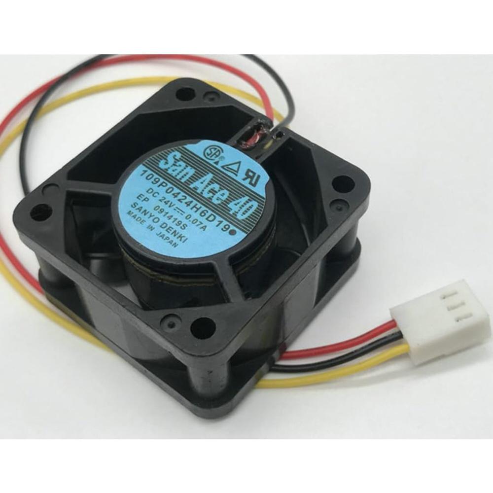 SANACE 109P0424H6D19 24V DC 0.07A 4028mm Ball Bearing Industrial Axial Cooling Fan