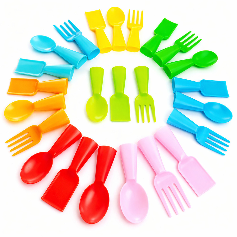 Promotional Mix Spoon Toy - Color: Multi-Color (Yellow Handle