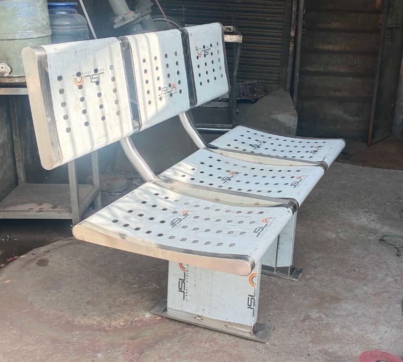 Public Sitting Perforated 3Seater Bench 