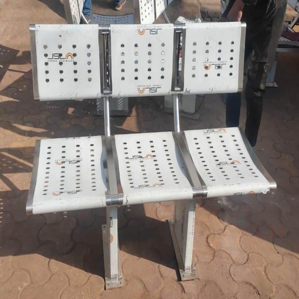 Public Sitting Perforated 3Seater Bench 