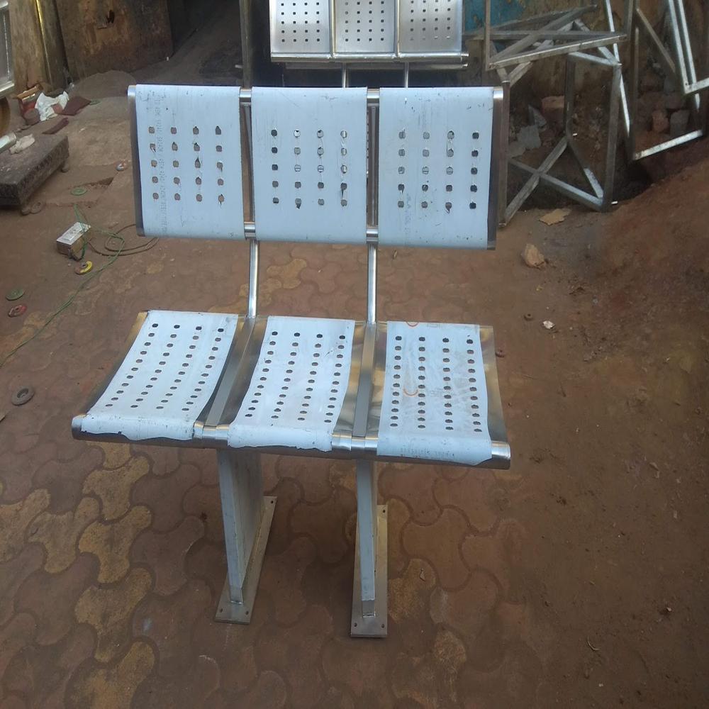Public Sitting Perforated 3Seater Bench 