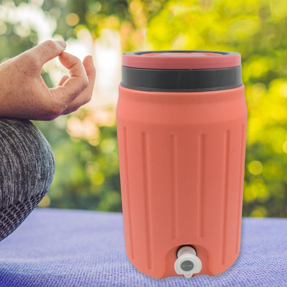 Insulated Water Jug With Tap (5700Ml) Leakproof, Travel Cooler - Color: Mix