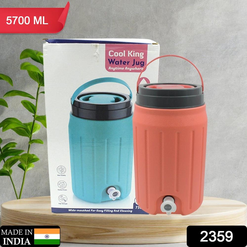 Insulated Water Jug with Tap (5700ml) Leakproof, Travel Cooler