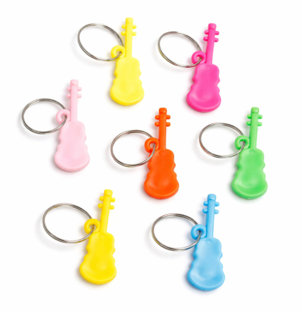 Plastic Guiter Keychain Toy