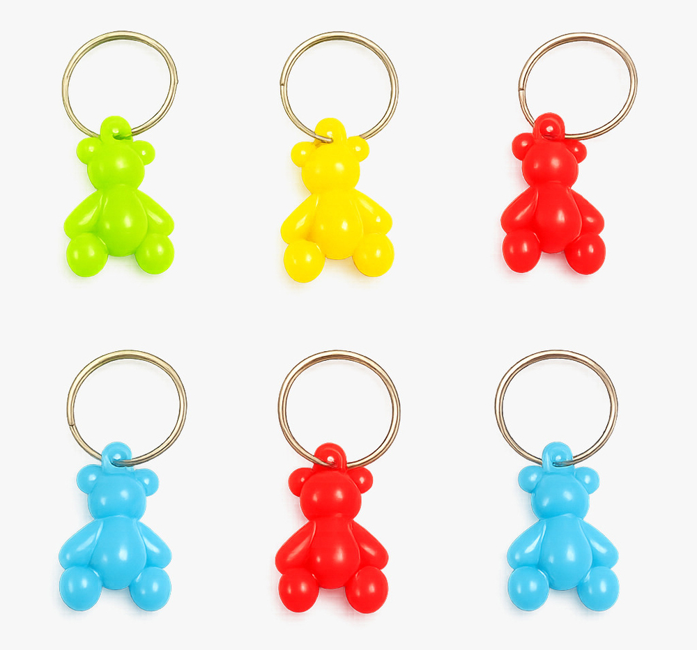 Plastic Taddy Keychain Toy
