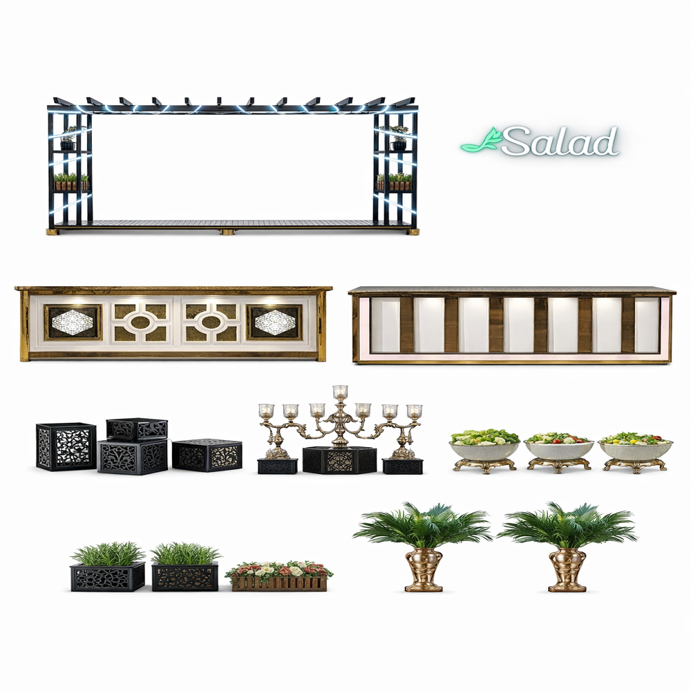 buffet counter- stainless steel food catering counter