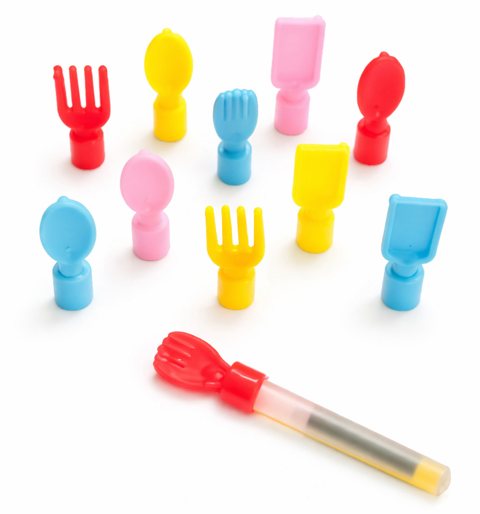 Plastic Spoon Pencil Top Toy
