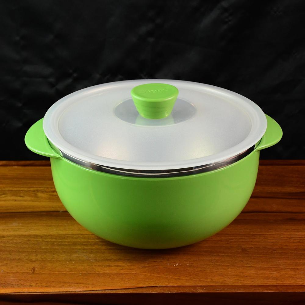 Apex 2200ml Microwave Safe Plastic Serving Bowl with Lid (1 Pc)