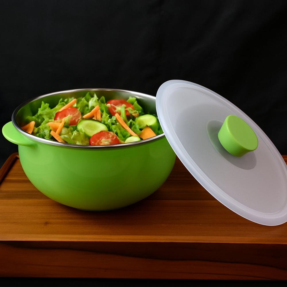 Apex 2200ml Microwave Safe Plastic Serving Bowl with Lid (1 Pc)