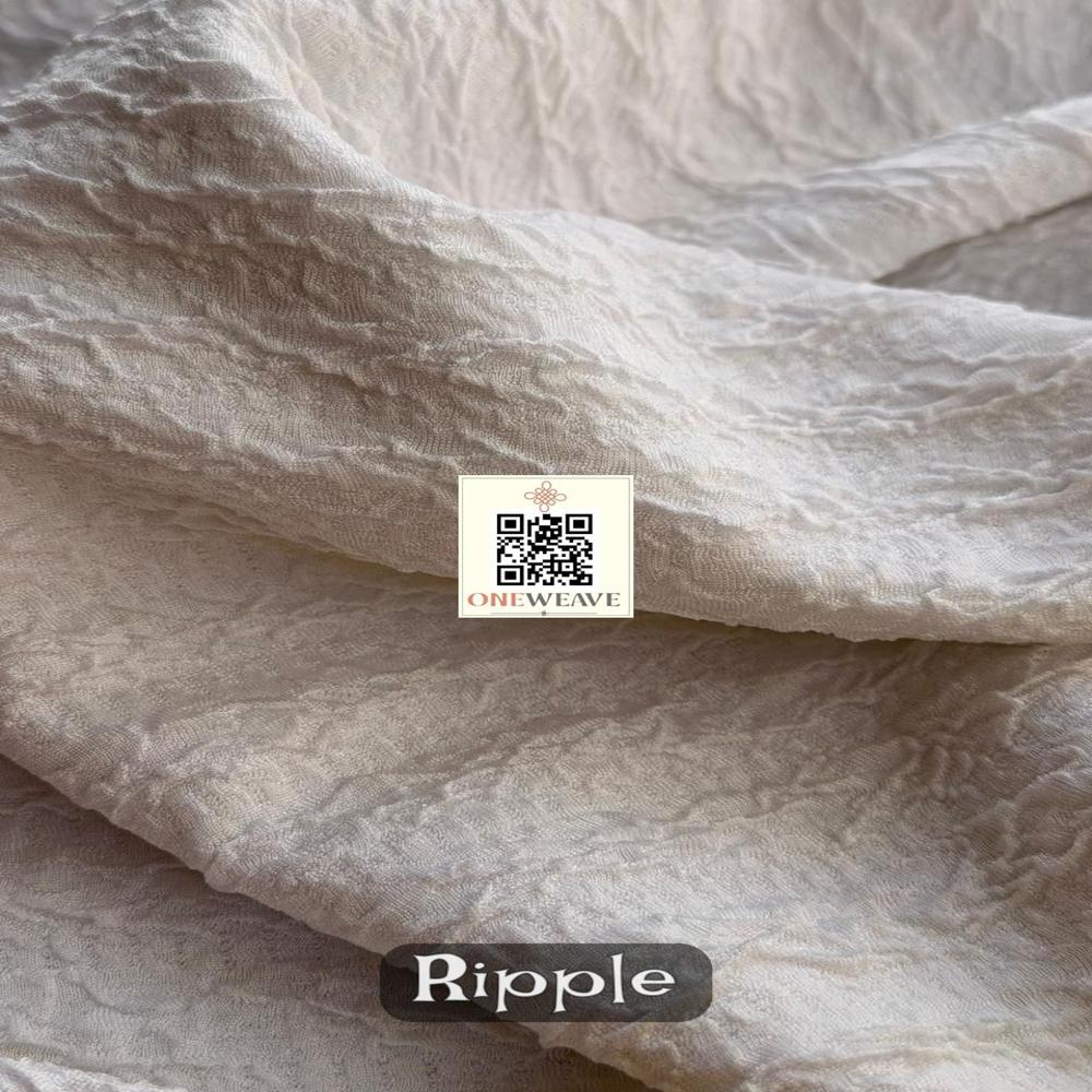 Ripple Polyester Lycra Fabric