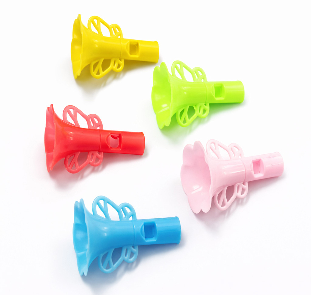 Plastic Rose Whistle Toy