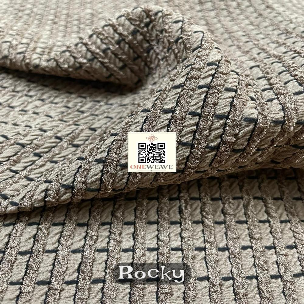 Rocky Polyester Lycra Fabric