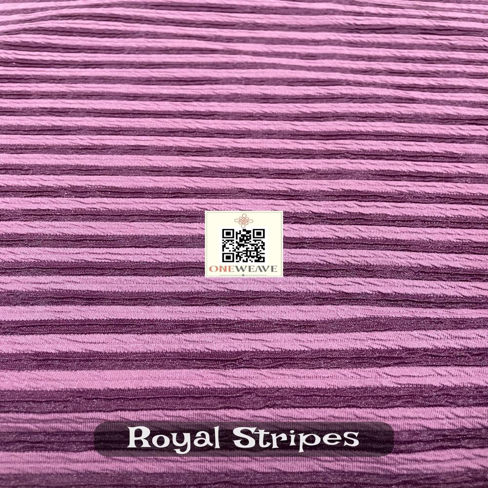 ROYALSTRIPES POLYESTERR LLYCRA FABRIC