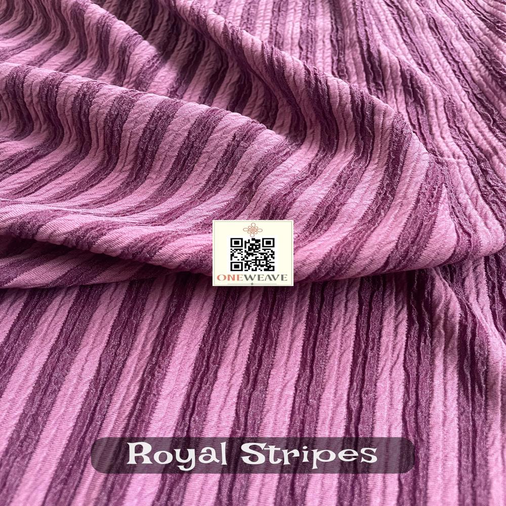 ROYALSTRIPES POLYESTERR LLYCRA FABRIC