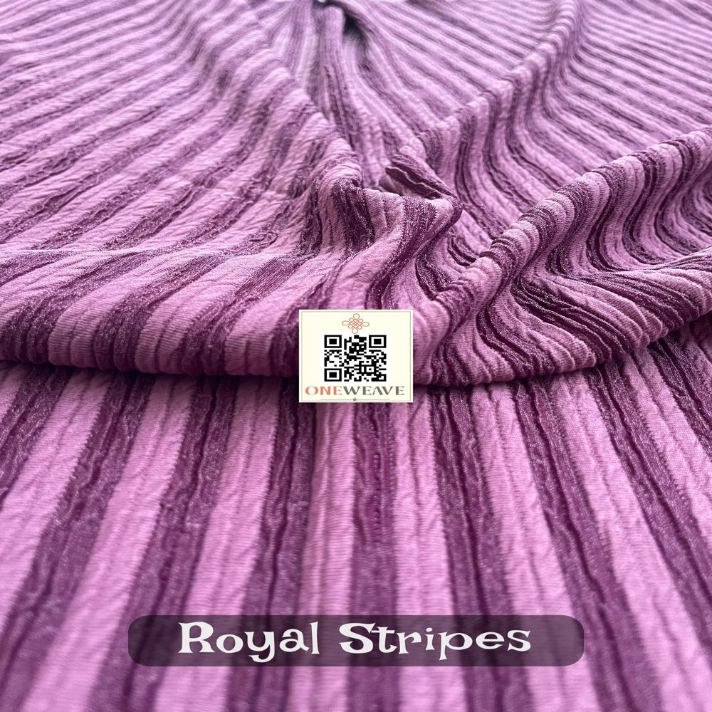 ROYALSTRIPES POLYESTERR LLYCRA FABRIC