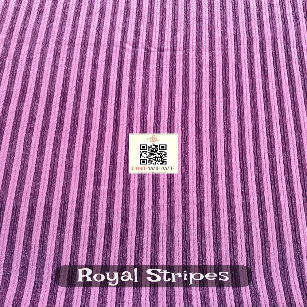 ROYALSTRIPES POLYESTERR LLYCRA FABRIC